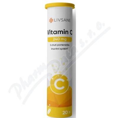 LIVSANE Vitamin C 240mg umiv tablety pomer.20ks