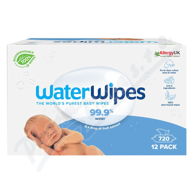 Waterwipes 100% bioodbourateln ubrousky 12x60ks