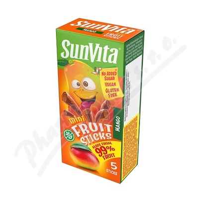 SunVita Fruit Sticks ov.tyinky mini mango 5x10g